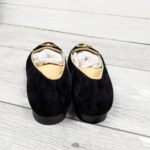 New! Trottere Cheyenne Black Suede Combo Slip On Dress Flats**Priced to Sell** - Picture 8 of 10